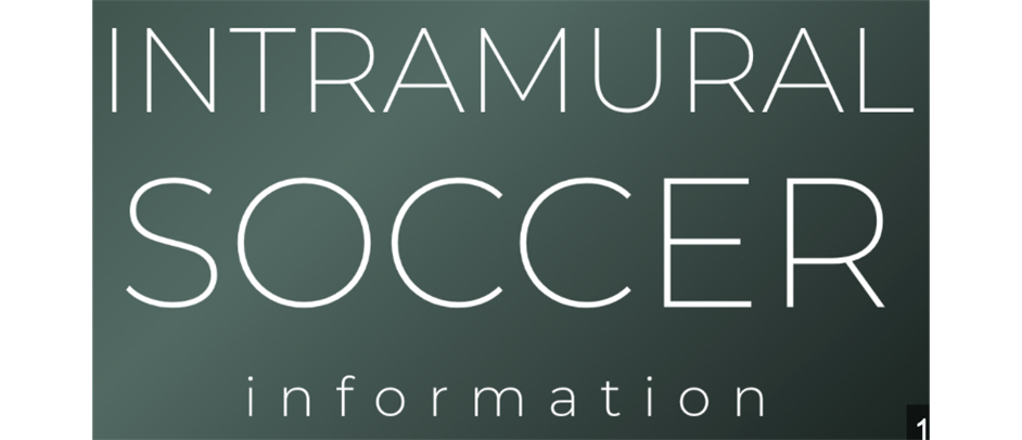 Intramural  (Non-Travel) Soccer Program - OPEN